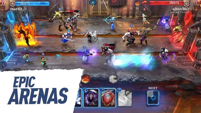 Bước vào đấu trường sử thi và đánh sập nhà chính của đối thủ trong Heroic - Magic Duel