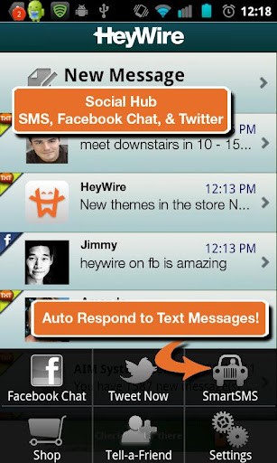 HeyWire - FREE Texting for Android