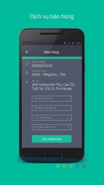 Báo hỏng dịch vụ