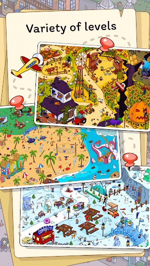 Hidden Objects Journey có vô số level thuộc các chủ đề khác nhau