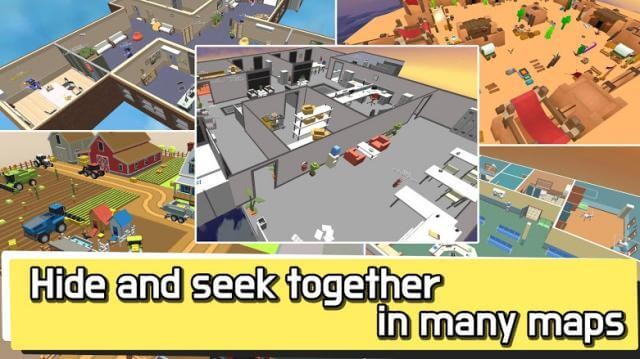 Chơi trốn tìm ở vô số bản đồ khác nhau trong game Hide.io