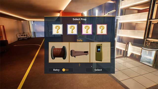 Game thủ có thể quay bánh xe để trở thành một đồ vật bất kỳ