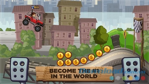 Hill Climb Racing 2 cho iOS tổ chức cuộc đua xe giành vị trí top 1 thế giới
