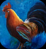 Hình nền Tranh Gà Android - Tranh Gà Sơn Dầu Đẹp