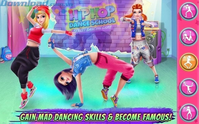 Thể hiện những động tác khó điêu luyện