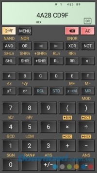 HiPER Scientific Calculator cho Android ghi lại lịch sử tính toán