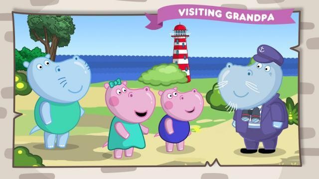 Hippo Adventures: Grandfather’s Lighthouse cho bạn chơi cùng gia đình hà mã với những câu chuyện thú vị