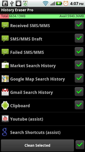 History Eraser For Android