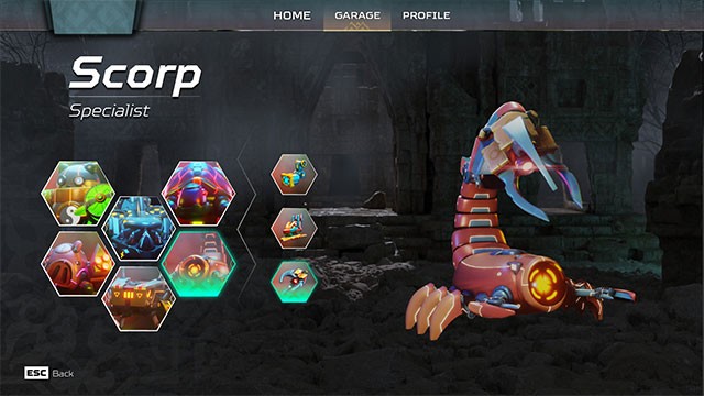 Lựa chọn BoomBot bất kỳ, nâng cấp và tùy chỉnh để định hình phong cách chơi mới