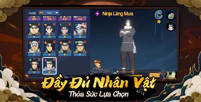 Hệ thống nhân vật phong phú - Thỏa sức lựa chọn