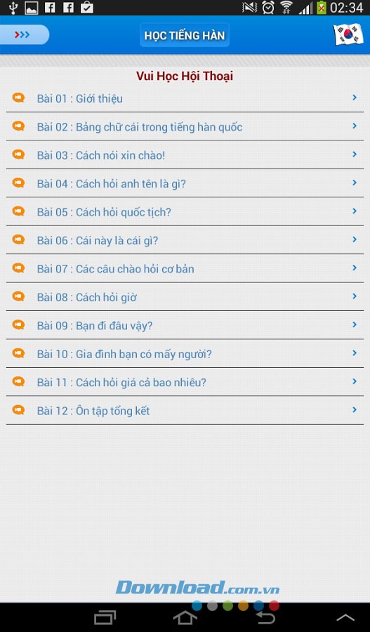 Học tiếng Hàn for Android
