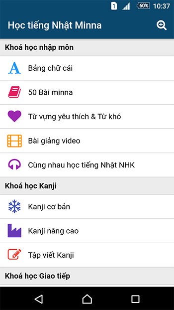Học tiếng Nhật Minna NoNihongo