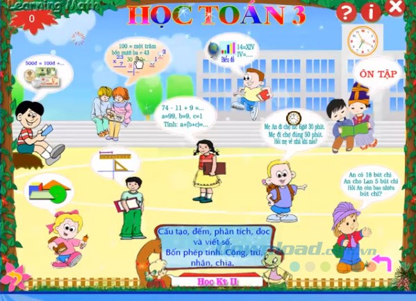 Học toán học kỳ II