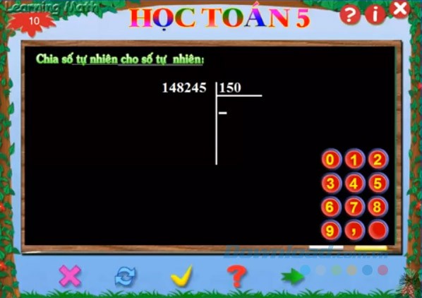 Chia số tự nhiên cho số tự nhiên