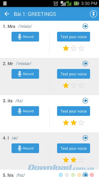 Bài học từ vựng