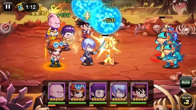 Giao diện chơi game Học Viện Anh Hùng