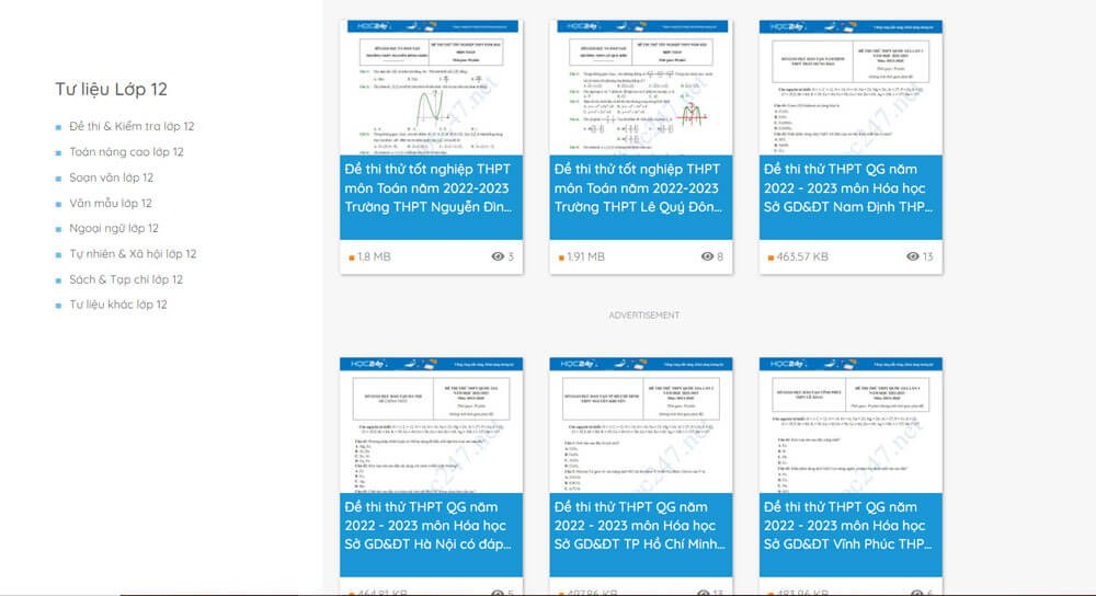 Hoc247 đem đến kho tài liệu học tập phong phú