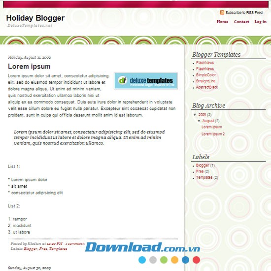 Holiday Blogger
