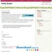 Free Holiday Blogger Template