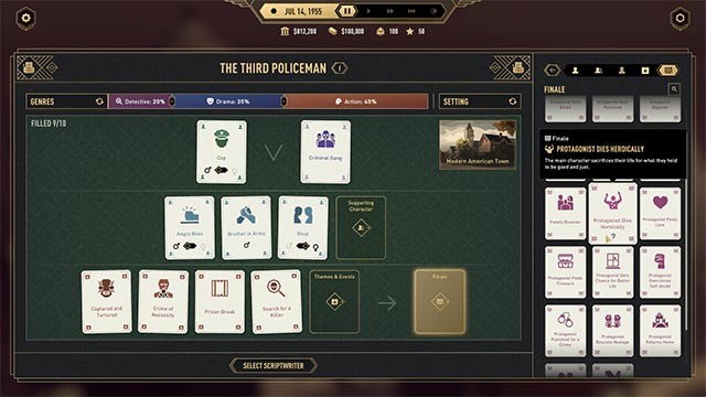 Điều hành từng dự án phim, bắt đầu từ khâu chọn kịch bản cho đến làm hậu kỳ và phát hành