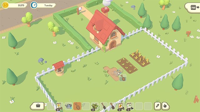 Click chuột để trồng trọt và phát triển trang trại thịnh vượng trong HomeGrown game