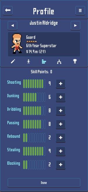 Thông kê từng cầu thủ