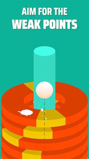 Hoop Smash có lối chơi giống Helix Jump