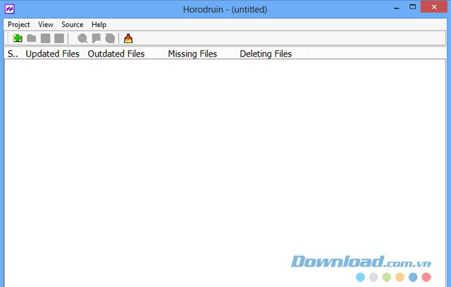 Giao diện phần mềm Horodruin