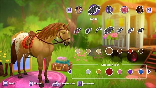 Horse Club Adventures game cho phép tùy chỉnh diện mạo những chú ngựa