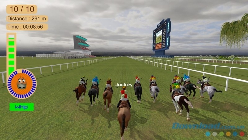 Giao diện chính của game đua ngựa Horse Racing 2016 cho máy tính