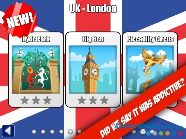 Nhiều địa điểm mới