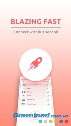 Kết nối nhanh chóng trong vòng một giây