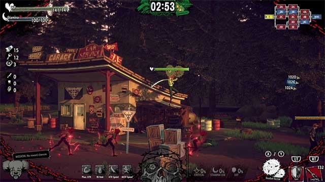 Game được chia thành 7 khu vực đa dạng với thử thách và trùm riêng