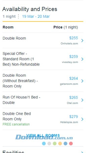 So sánh giá và đặt phòng dễ dàng hơn với HotelsCombined