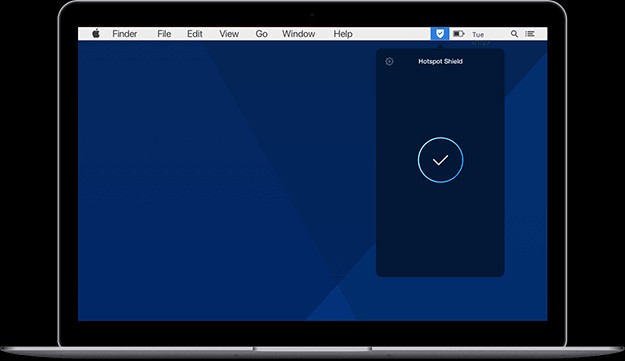 Giao diện Hotspot Shield VPN cho Mac