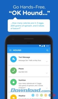 Hound cho Android hỗ trợ giải quyết nhiều vấn đề