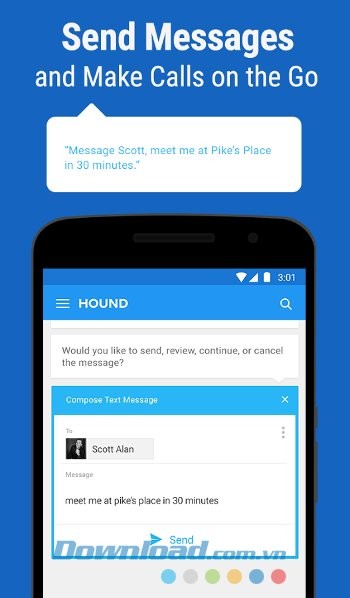 Gửi tin nhắn với Hound