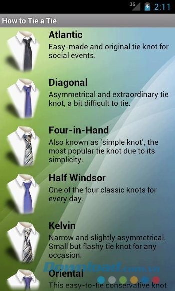 Hơn 20 kiểu thắt cà vạt trong How to Tie a Tie