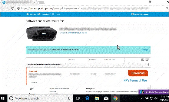 Cài đặt driver cho máy tin HP OfficeJet 7610 đa chức năng