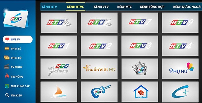 Ứng dụng xem tivi online