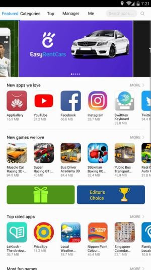 Huawei AppGallery có nhiều danh mục game, ứng dụng để bạn lựa chọn