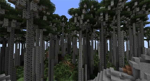 Mod Huge Trees bổ sung những cây khổng lồ với hình dáng độc đáo vào trò chơi