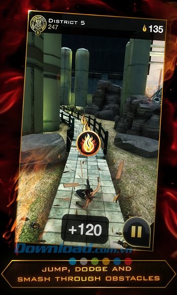 Trượt để né các vật cản