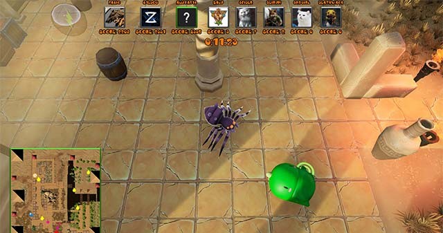 Ăn tất cả những con mồi và boss mất khả năng tự vệ trên mỗi bản đồ