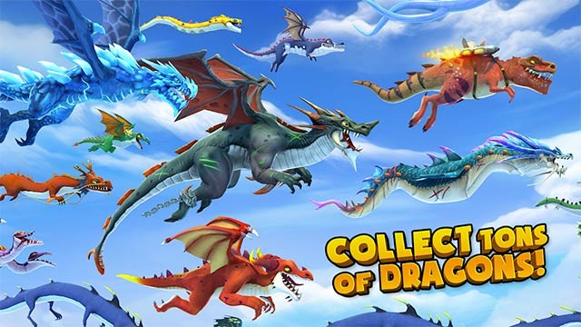 Bộ sưu tập rồng chiến đồ sộ của Hungry Dragon for Android