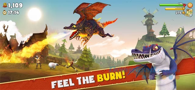 Phun lửa đốt cháy mọi thứ trên đường đi