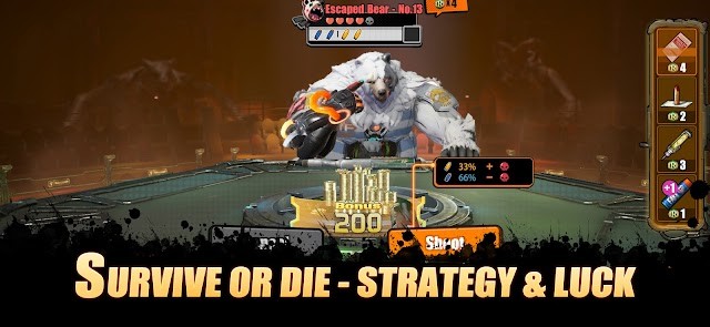 Hunter Roulette là game đấu trí sinh tử, nơi mạng sống của bạn phụ thuộc vào chiến lược và may mắn