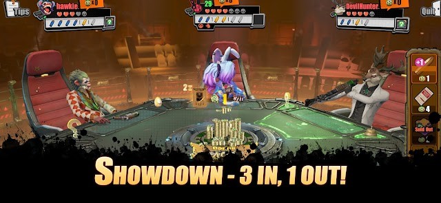 Tham gia cuộc đấu 3 người trong màn chơi phản bội hỗn loạn