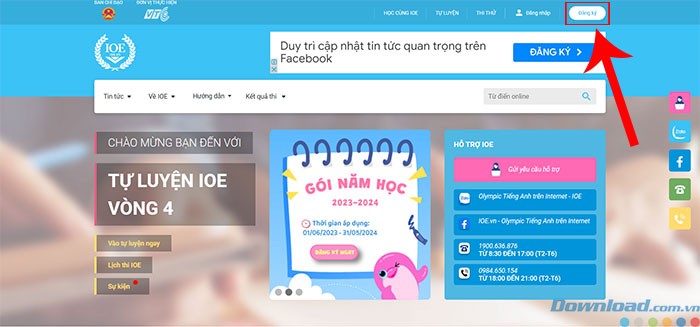 Đăng ký tài khoản IOE cho học sinh - Hướng dẫn chi tiết