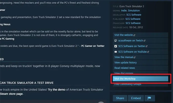 Hướng dẫn cài đặt mod Euro Truck Simulator 2 đơn giản, nhanh chóng